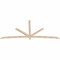 Ekena Millwork Alberta Smooth Timber Gable Bracket, Douglas Fir, 108"W x 49"H x 1 1/2"D x 3 1/2"F, 11/12 Pitch GBW108X49X0204ALB00SDF - alternate 3